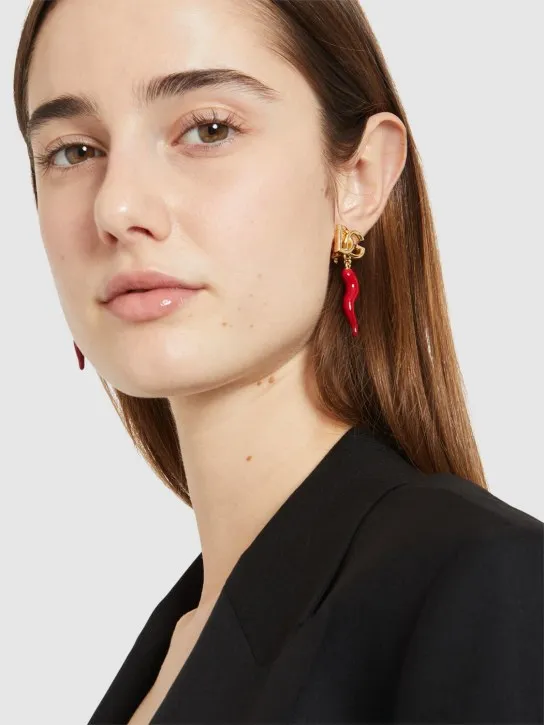 Dolce&amp;Gabbana   DG charm earrings 