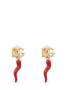 Dolce&amp;Gabbana   DG charm earrings 