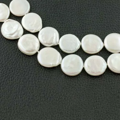 Double Strand Coin Pearl Necklace