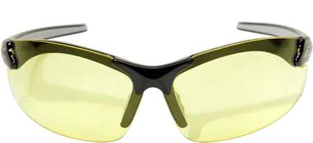 Edge Eyewear Zorge G2 DZ112-G2 Black Frame Yellow Lens Safety Glasses