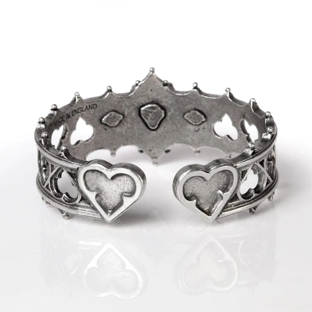 Elizabethan Encrusted With Swarovski Crystal Hearts Bracelet