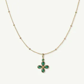 Emerald Clover Necklace