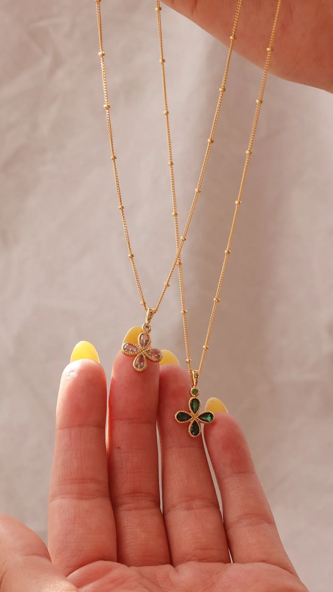 Emerald Clover Necklace