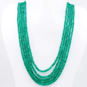 Emerald Layered Necklace Layered Necklace Long Necklace Beaded Emerald Necklace Gemstone Necklace Emerald Multi Strand Necklace SKU: 6143130
