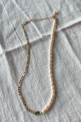 Emerald Pearl Necklace by Pixelated
