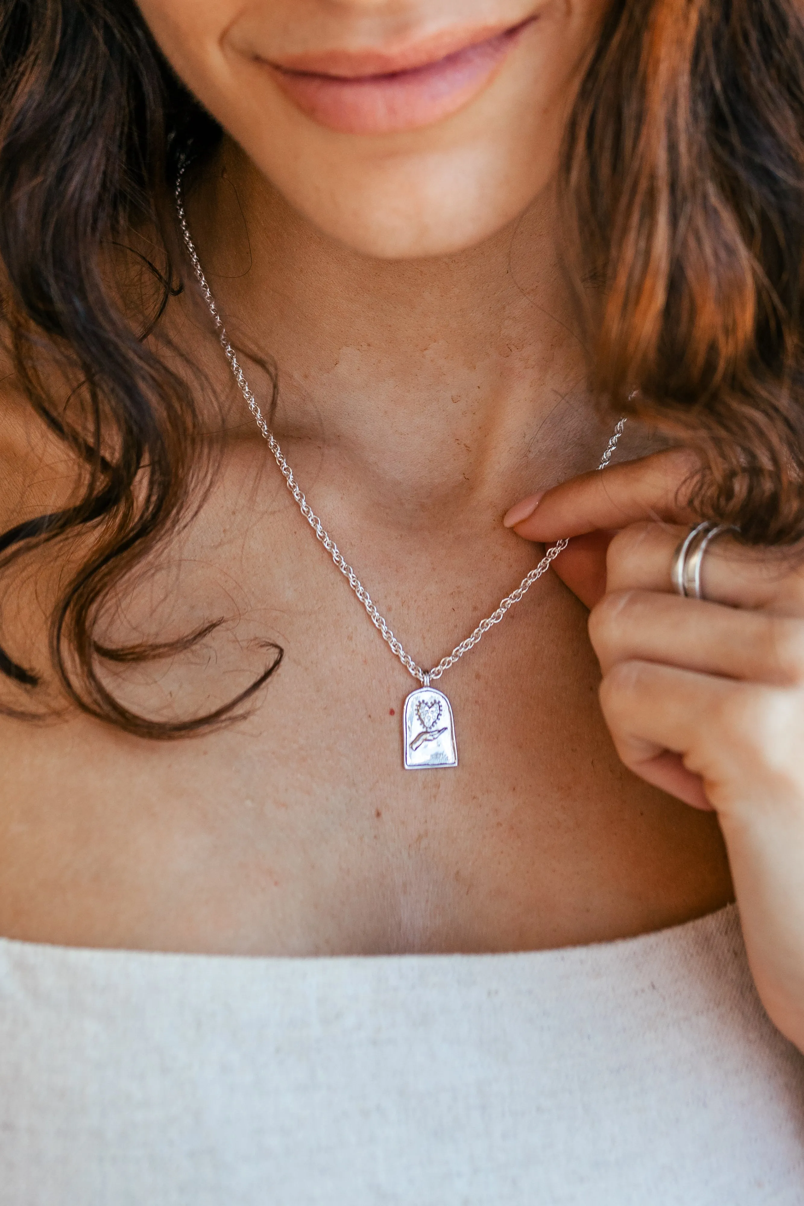 Enneagram Type Eight Necklace { Silver   Gold }