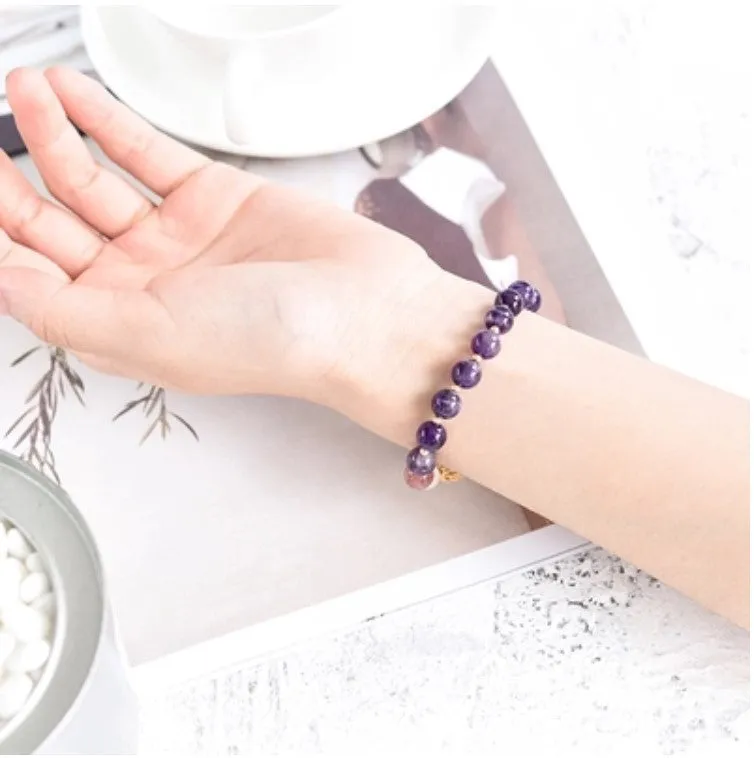 Exquisite Natural Amethyst Bracelet - Perfect Gift for Any Occasion