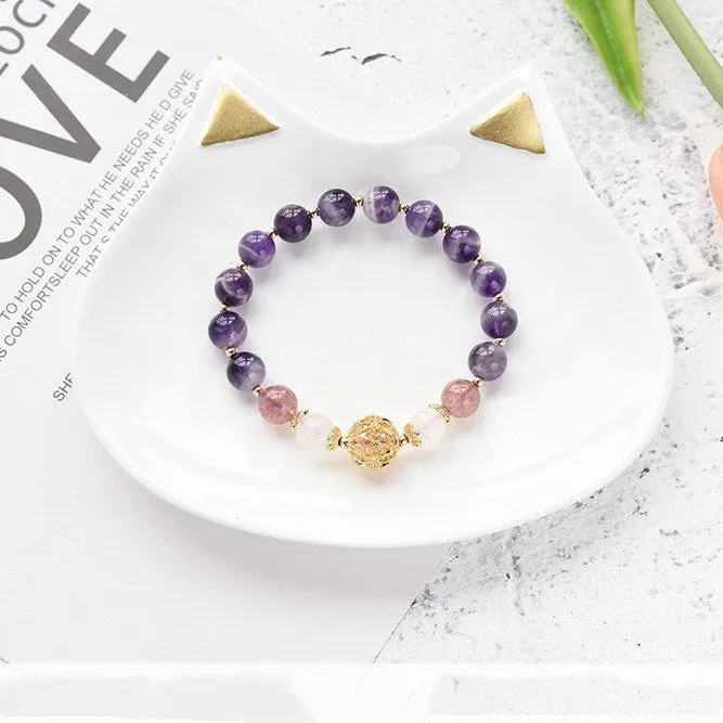 Exquisite Natural Amethyst Bracelet - Perfect Gift for Any Occasion