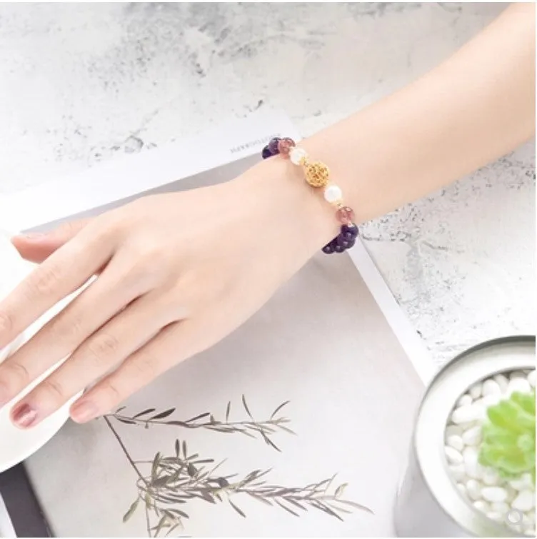 Exquisite Natural Amethyst Bracelet - Perfect Gift for Any Occasion