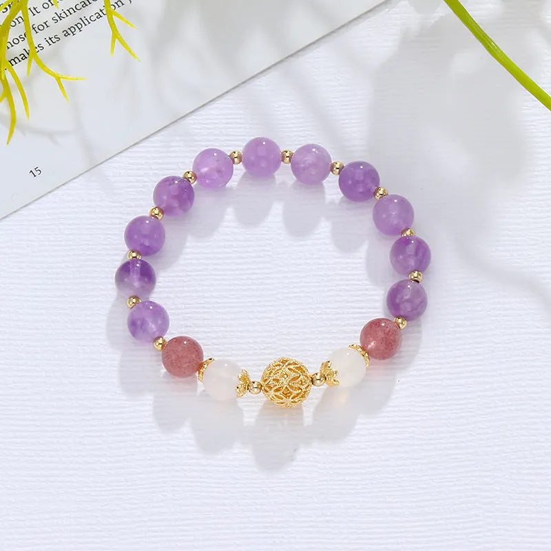 Exquisite Natural Amethyst Bracelet - Perfect Gift for Any Occasion