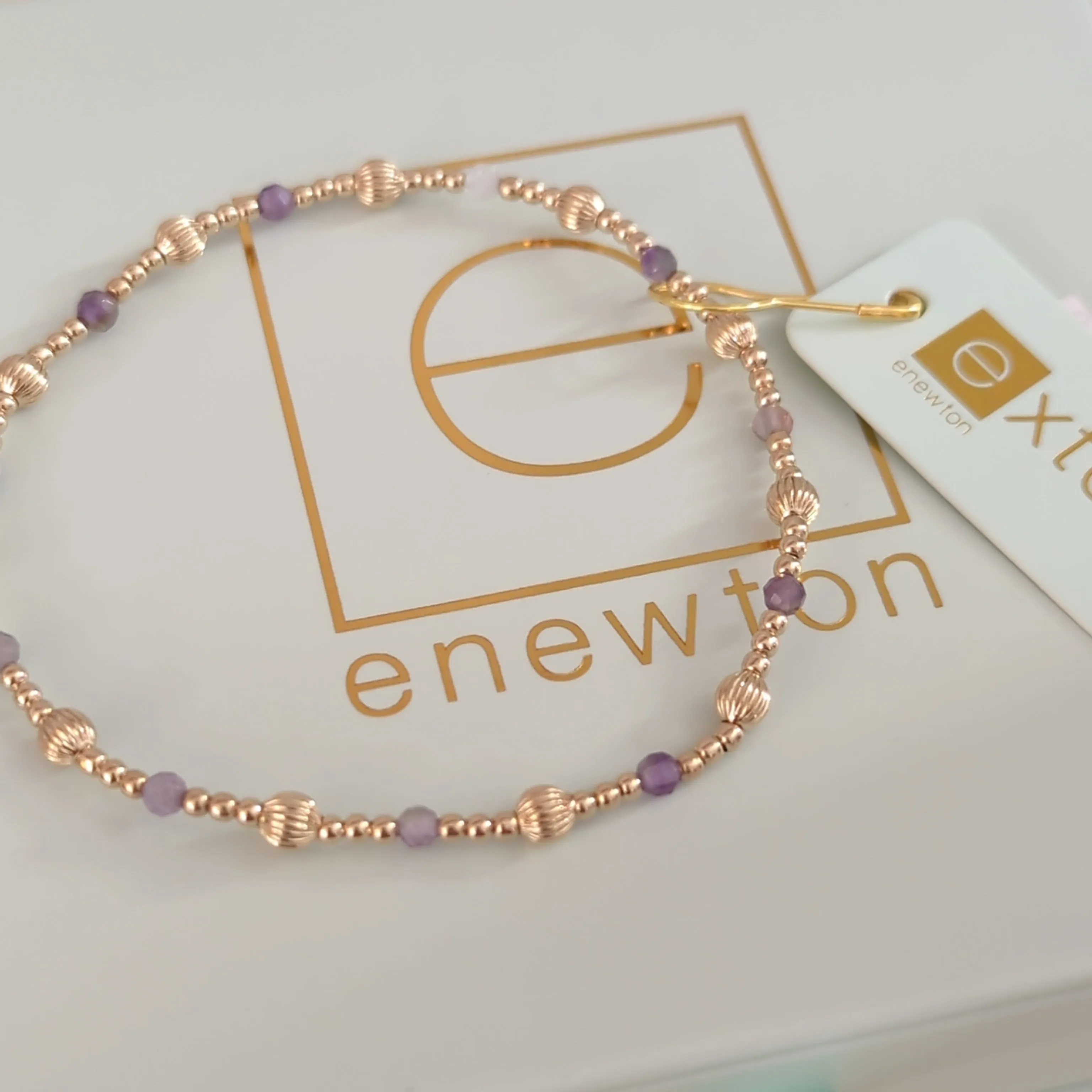 Extends Dignity Sincerity 4mm Bead Bracelet - Amethyst