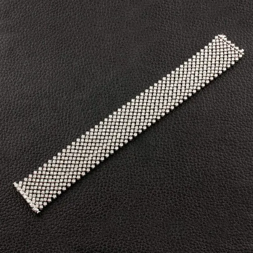 Flexible Mesh Diamond Bracelet