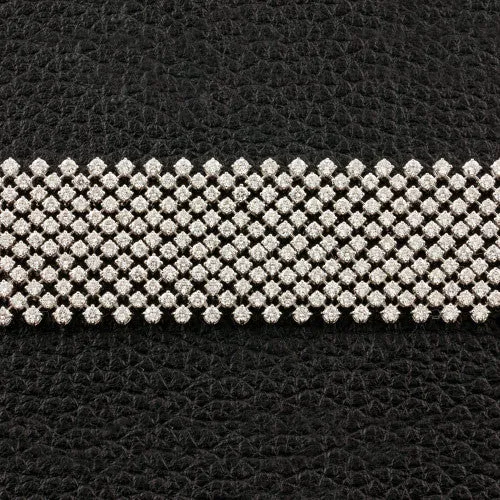 Flexible Mesh Diamond Bracelet