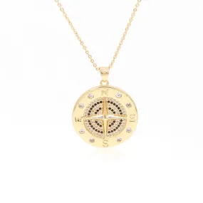 Follow Your Path Compass Necklace