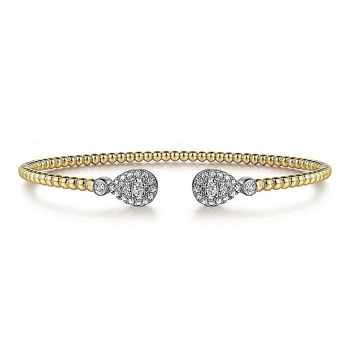 Gabriel & Co.Two-Tone Bangle Diamond Bracelet