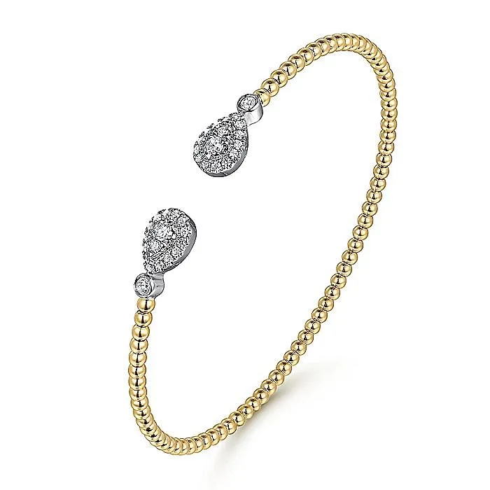 Gabriel & Co.Two-Tone Bangle Diamond Bracelet