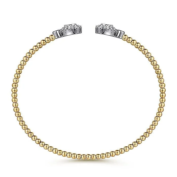 Gabriel & Co.Two-Tone Bangle Diamond Bracelet