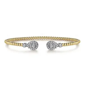 Gabriel & Co.Two-Tone Bangle Diamond Bracelet