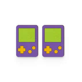 Game Boy Hand Painted Wooden Earring