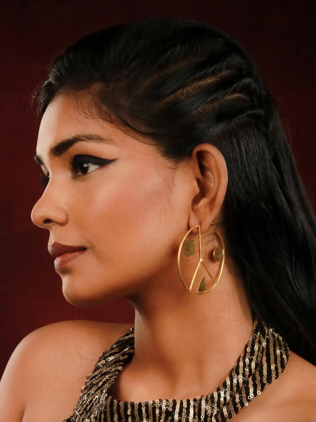 Geometric Hoop Earrings