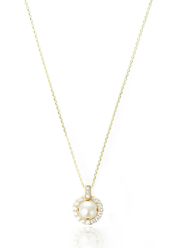 GEORGINI OCEANS TASMAN FRESHWATER PEARL PENDANT GOLD IP897G