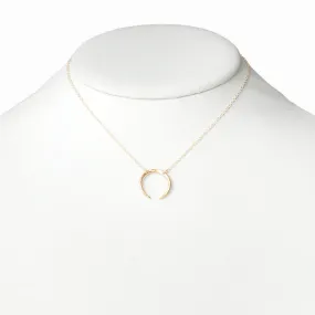 Gold Crescent Moon Necklace