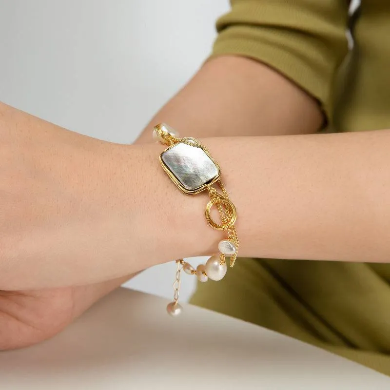 Grace Mother Of Pearls Necklace & Bracelet (Purchase Individually)