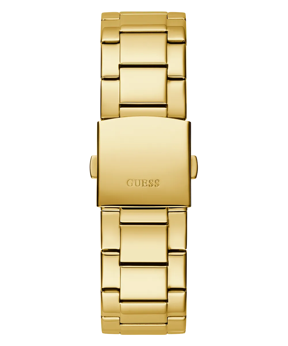 GUESS Mens Gold Tone Analog Watch