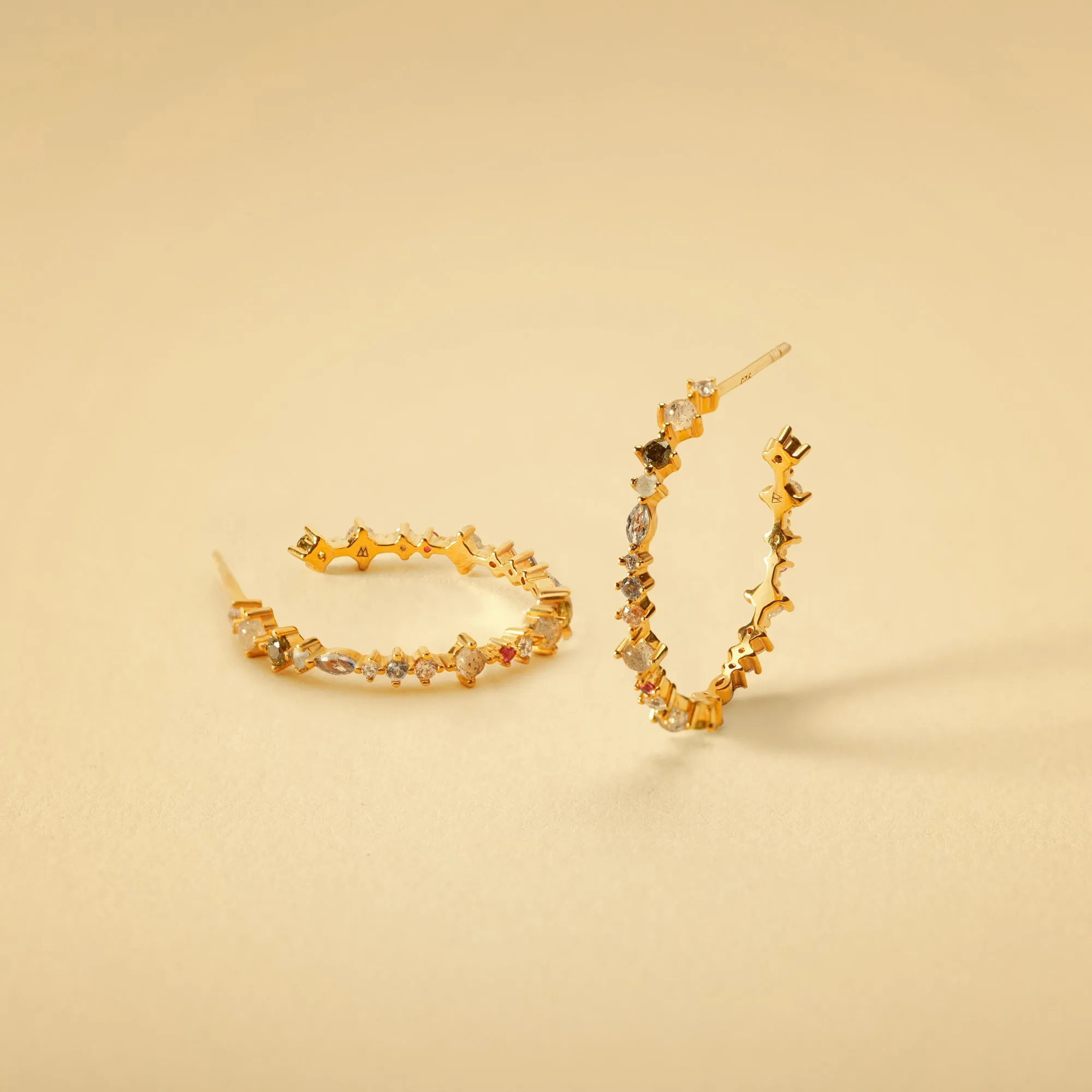 Halo Gold Earrings