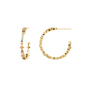 Halo Gold Earrings