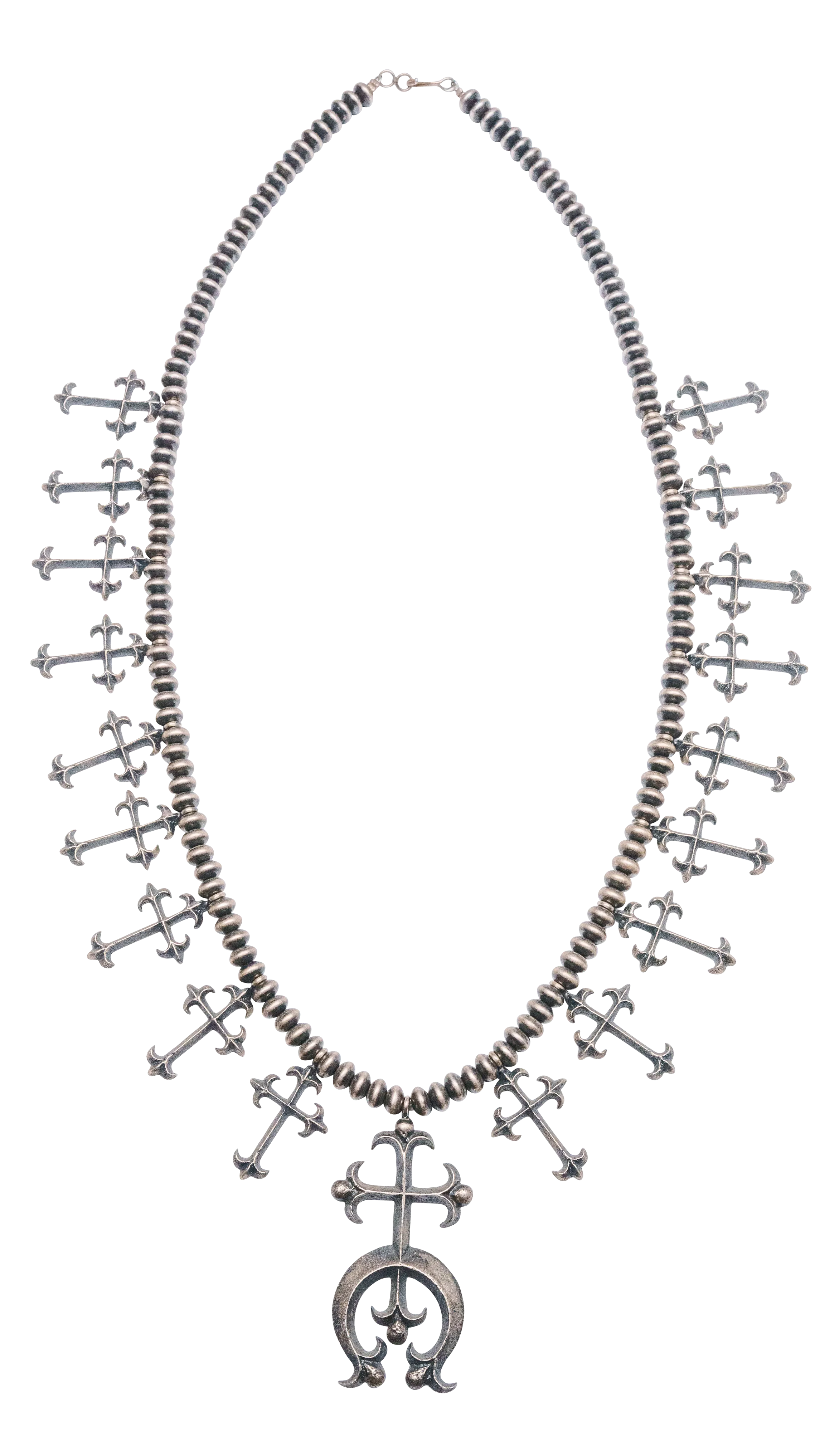 Handmade Silver Tufa Cast Necklace | Aaron Anderson