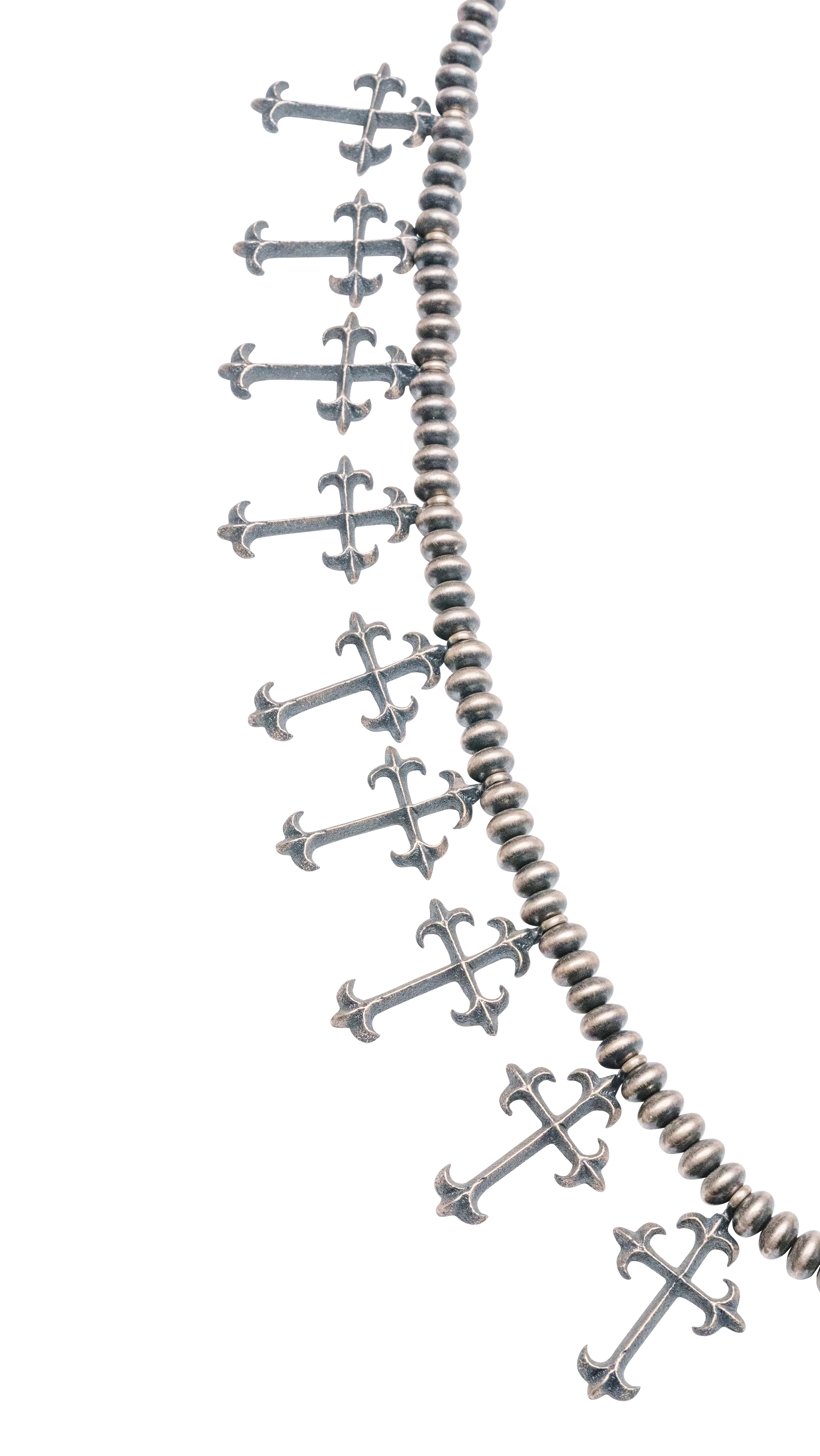 Handmade Silver Tufa Cast Necklace | Aaron Anderson