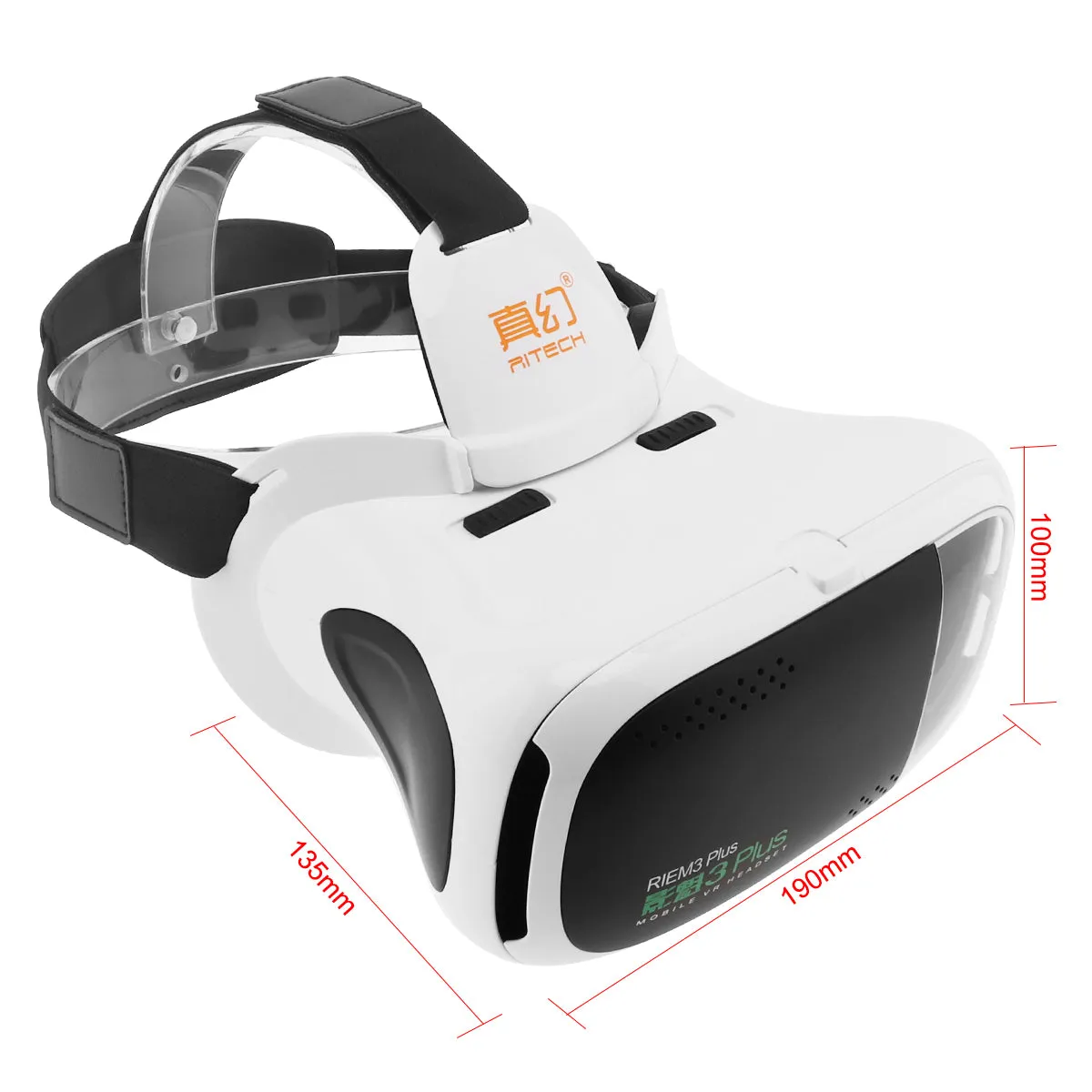 Head-mounted 3D Virtual Reality Glasses With AR Function and Buffer Sponge