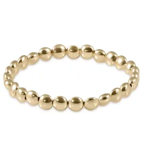 Honesty 6mm Gold Bead Bracelet