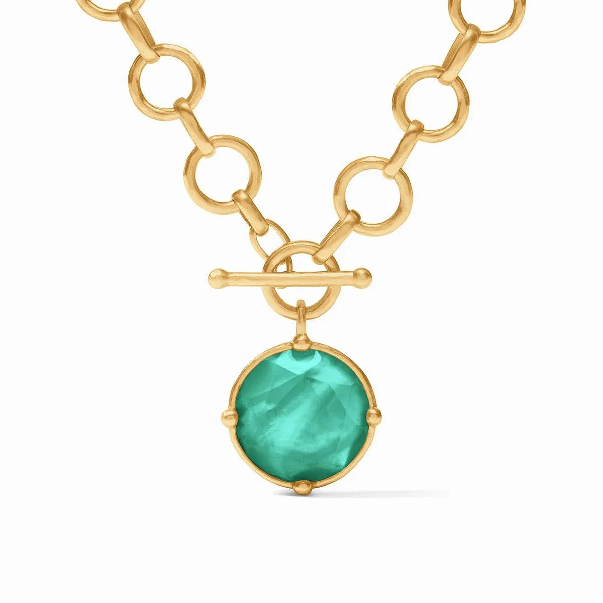 Honeybee Demi Necklace - Iridescent Emerald Green