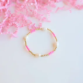 Hot Pink Pearl Poppi Bracelet