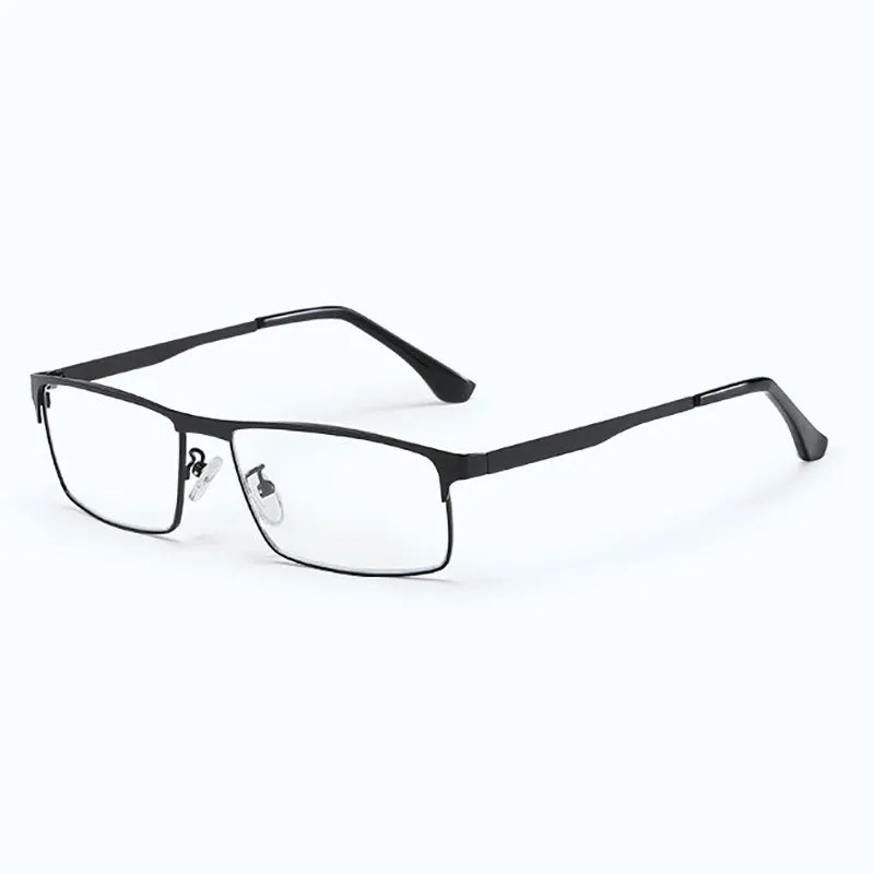 Hotony Unisex Full Rim Square Alloy Frame Anti Blue Light Reading Glasses 9013