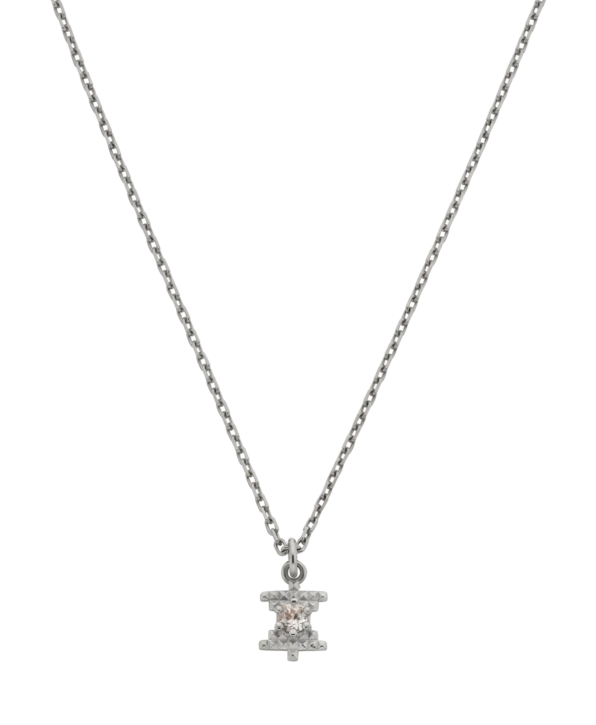 Inti Necklace | Sterling Silver | Peach Zircon