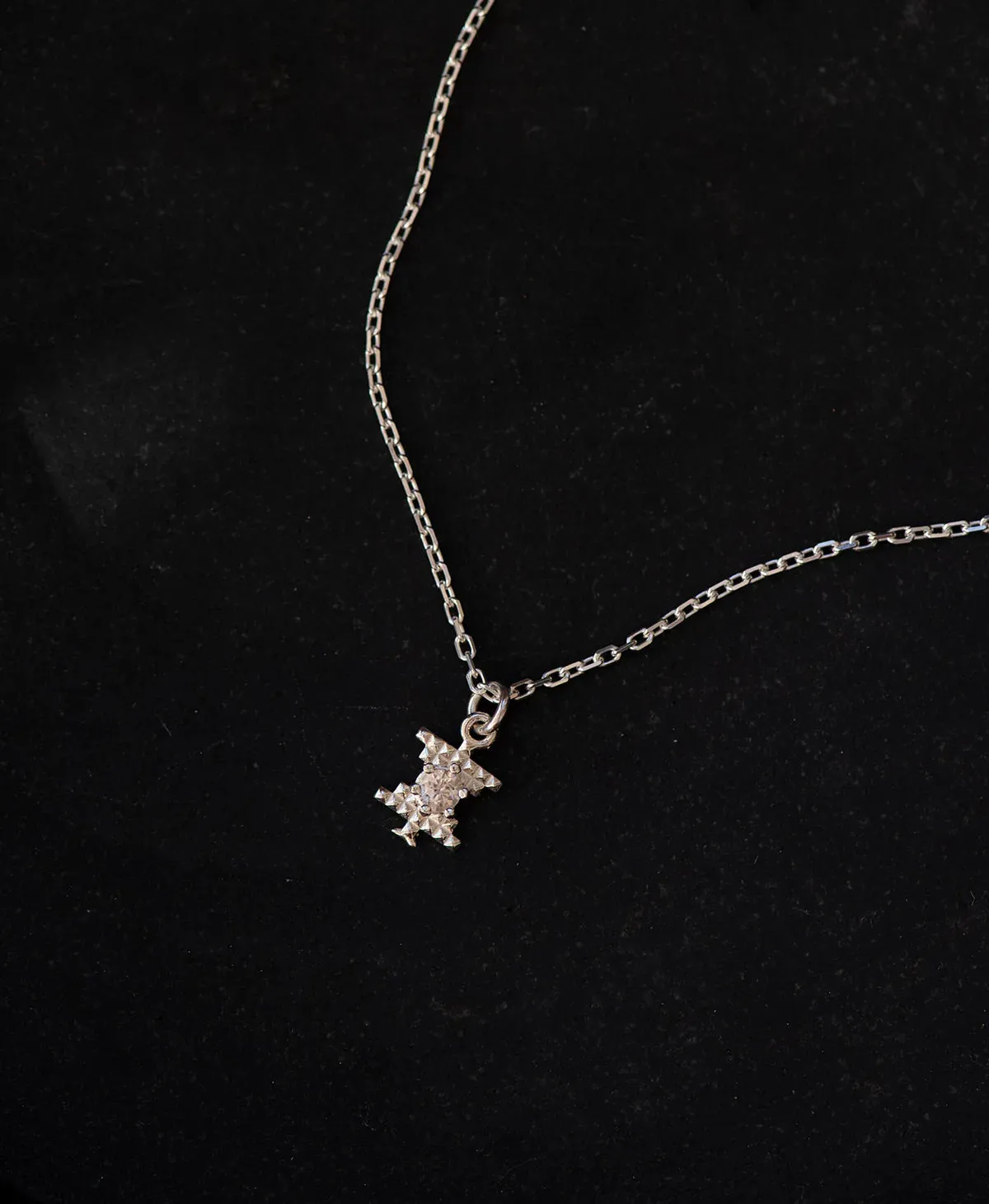 Inti Necklace | Sterling Silver | Peach Zircon