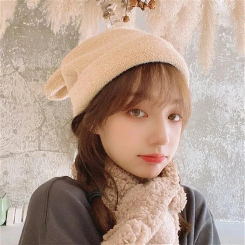 Kawaii Rabbit Ear Hat Plush Beret  AD21081