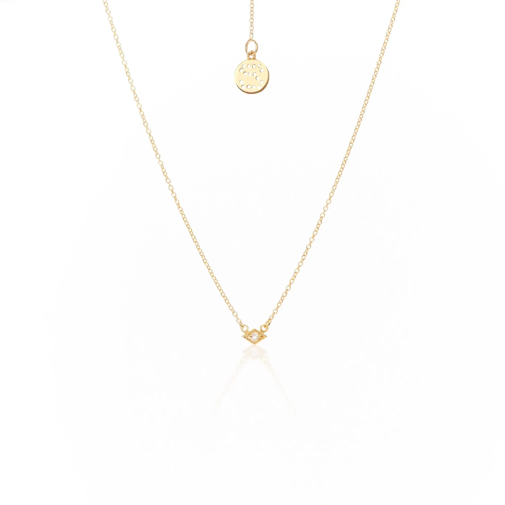 Keepsake Necklace | Gold with Green Peridot