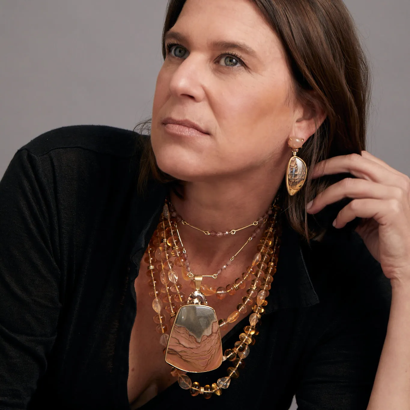 Landscape: Mountain, Trailhead Earrings