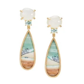 Landscape: Ocean, Beachside Earrings