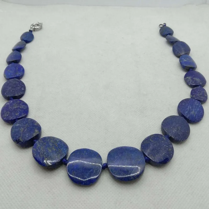 Lapis Lazuli Beaded Tribal Stone Choker Necklace