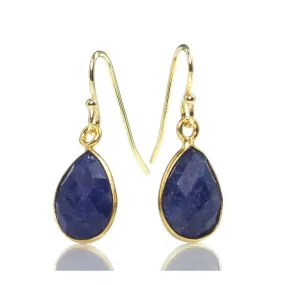 Lapis Lazuli Earrings with Gold Plated Ear Wires
