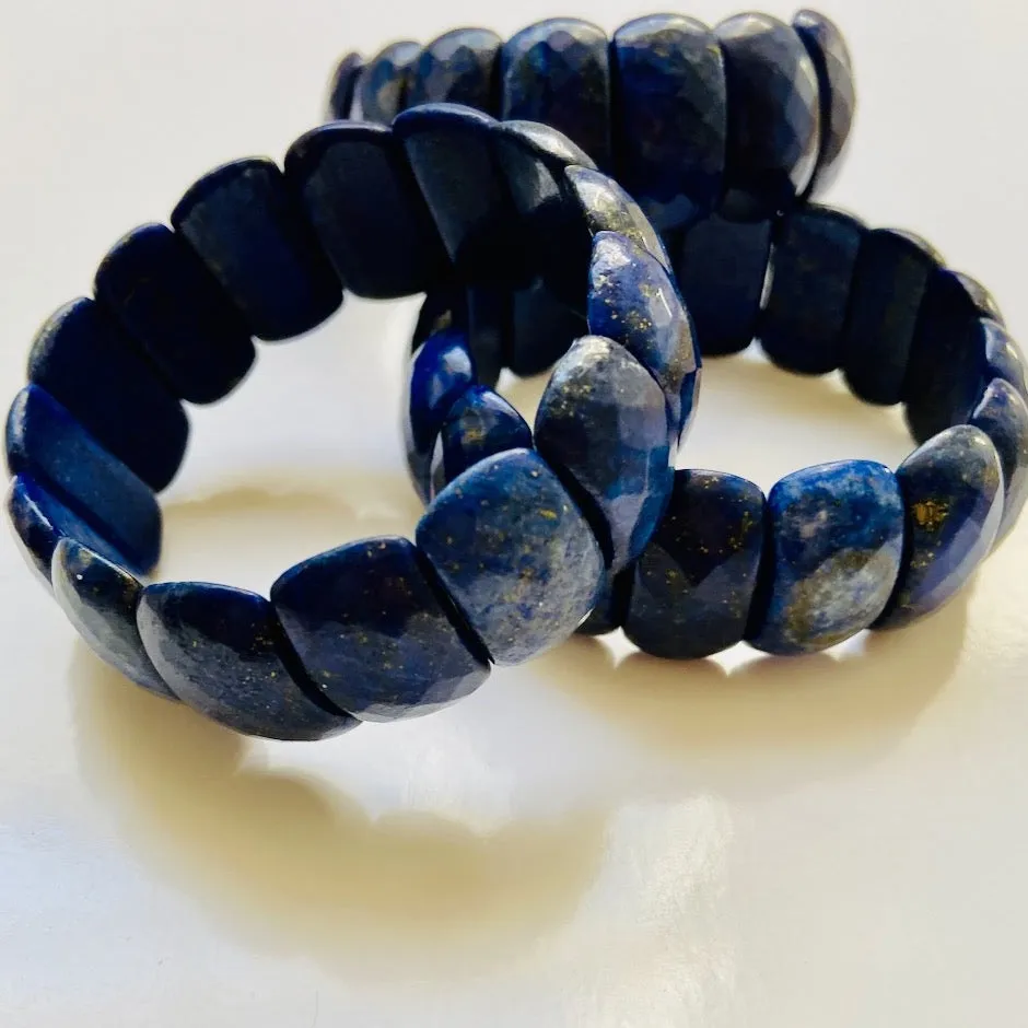 Lapis Lazuli Gemstone Statement Bracelet