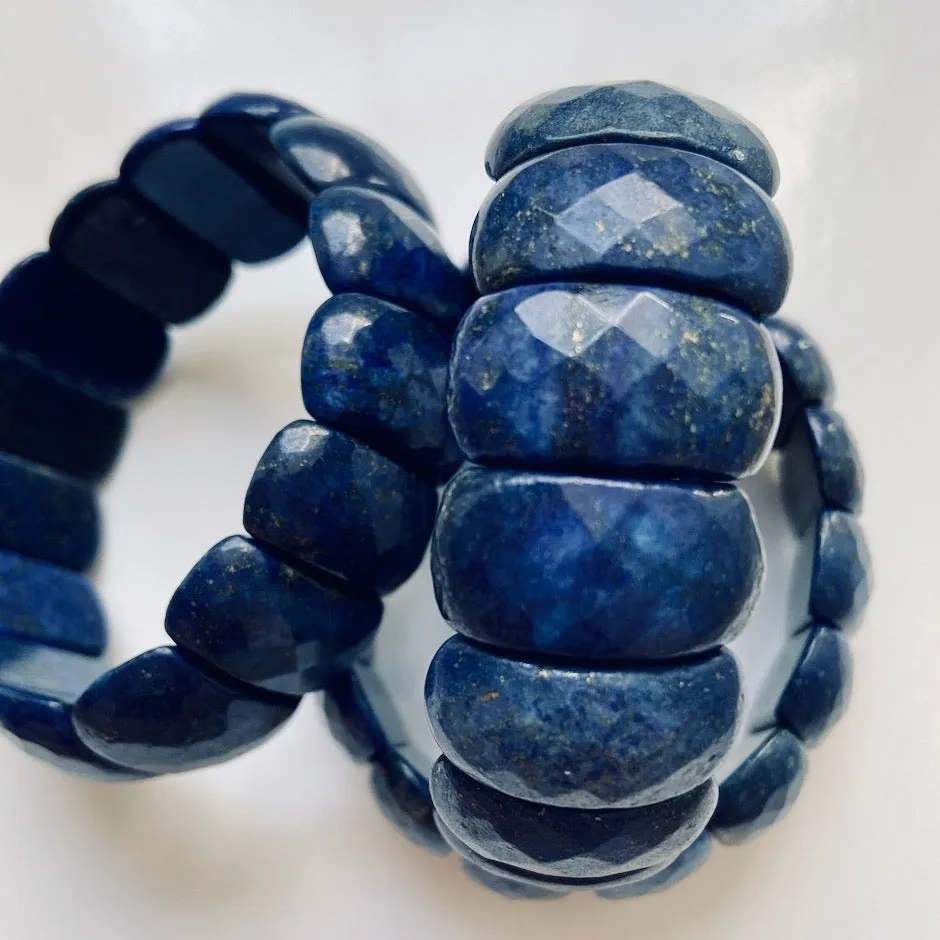 Lapis Lazuli Gemstone Statement Bracelet