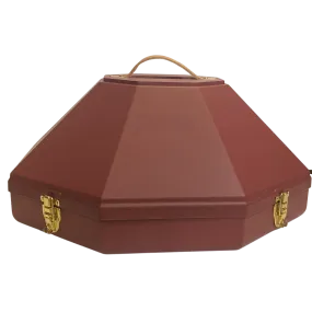 Large Western Hat Can | Maroon