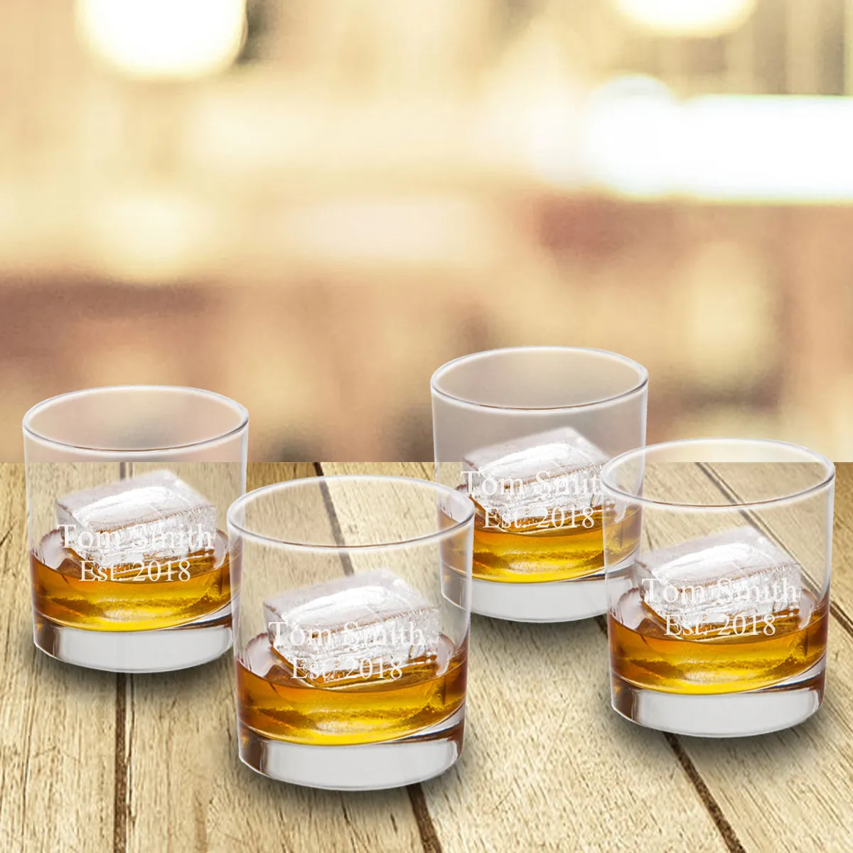 Lowball Whiskey Glasses - Set of 4
