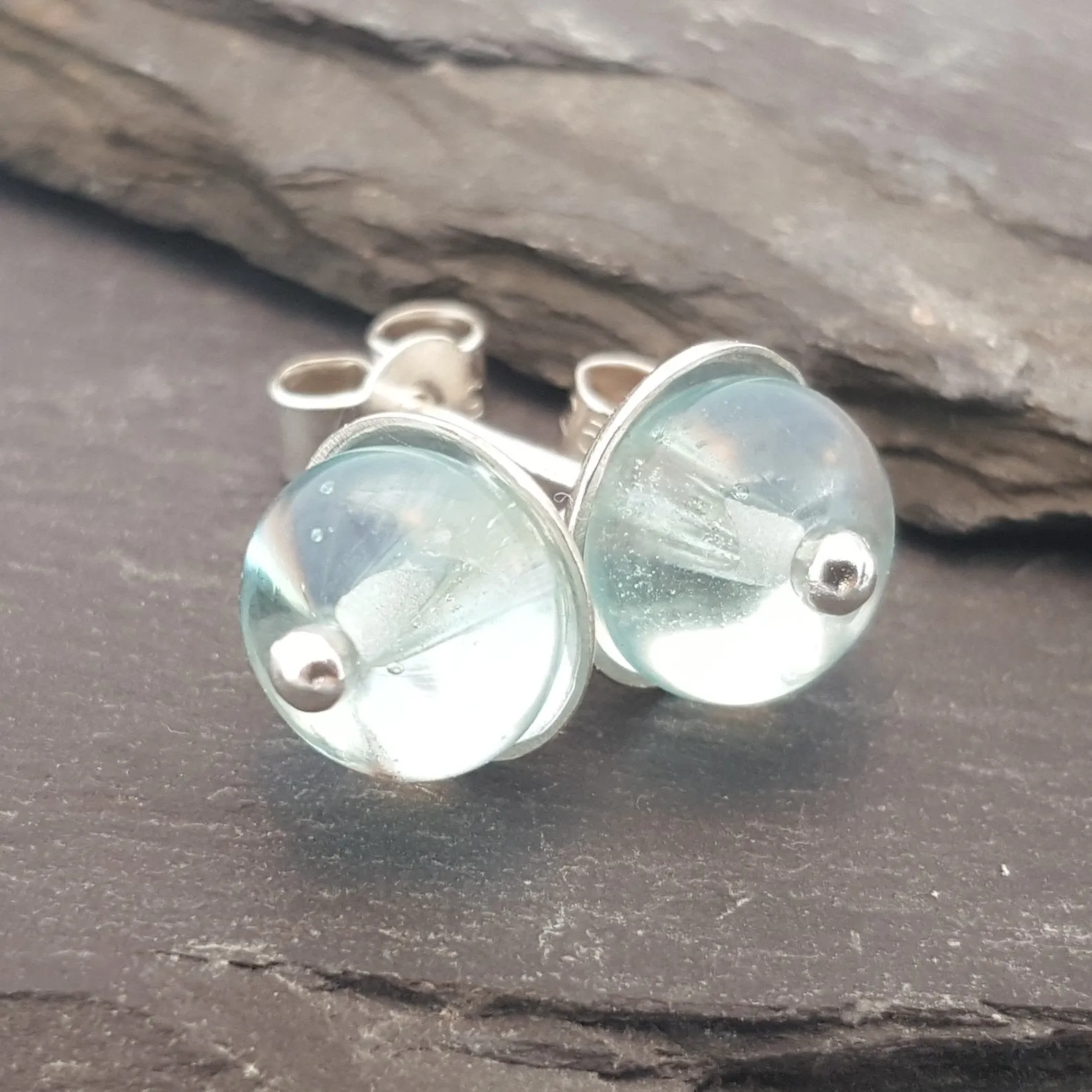 Lucy Stud Earrings - Birthstones in Glass Collection
